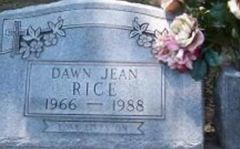 Dawn Jean Rice on Sysoon