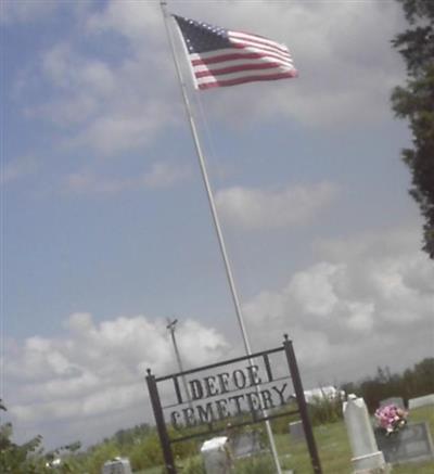 Defoe Cemetery (Defoe) on Sysoon