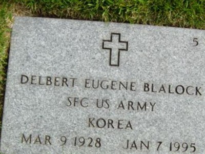 Delbert Eugene Blalock on Sysoon