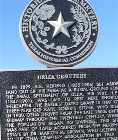 Delia Cemetery on Sysoon