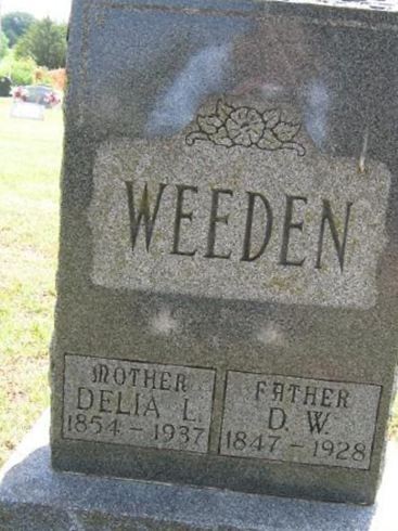 Delia Lydia Moss Weeden on Sysoon