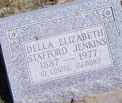 Della Elizabeth Stafford Jenkins on Sysoon