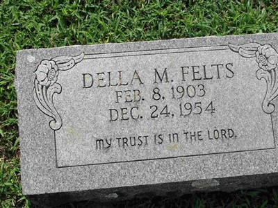 Della M. Fudge Felts on Sysoon