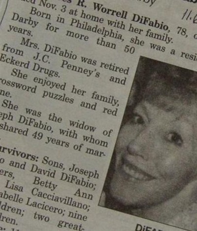Delores R Worrell DiFabio on Sysoon