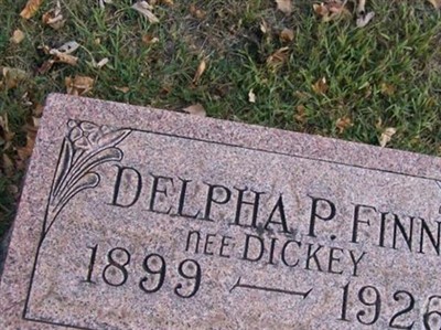 Delpha P Dickey Finn on Sysoon