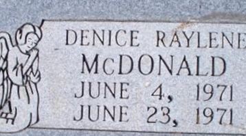 Denice Raylene McDonald on Sysoon