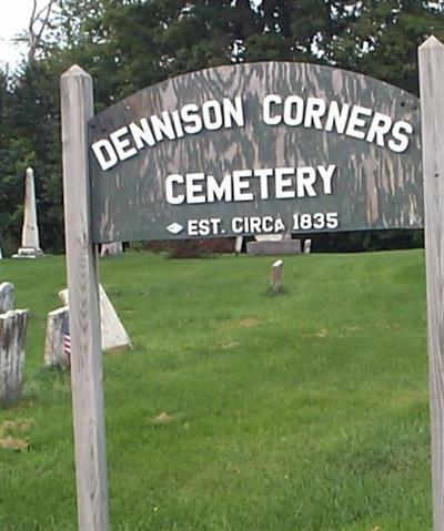 Dennison Corners Cemetery on Sysoon