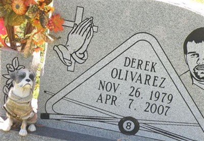 Derek Olivarez, Find a grave on Sysoon Derek Olivarez on Sysoon