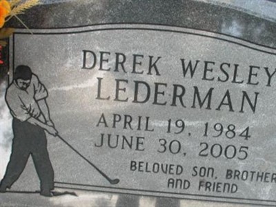 Derek Wesley Lederman, Find a grave on Sysoon Derek Wesley Lederman on Sysoon
