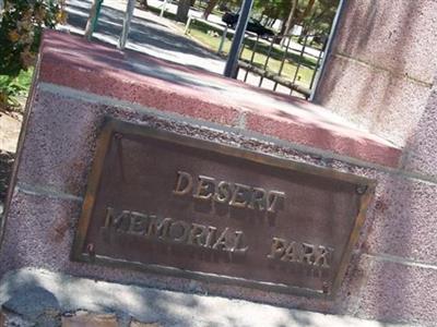 Desert Memorial Park on Sysoon