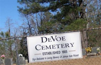 Devoe Cemetery on Sysoon