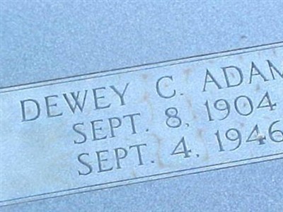 Dewey C. Adams on Sysoon