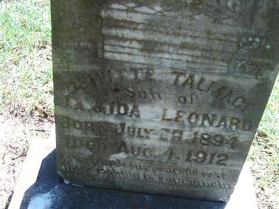 Dewitte Talmage Leonard on Sysoon