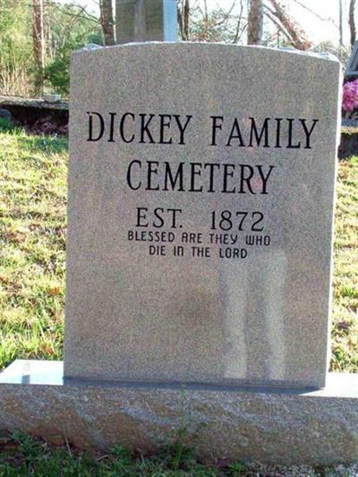 Dickey Cemetery on Sysoon