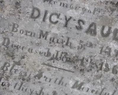 Dicy Saul on Sysoon