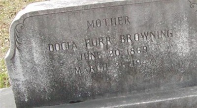 Docia Furr Browning on Sysoon
