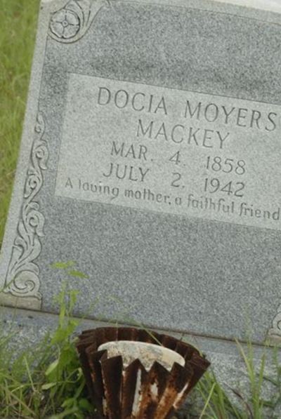Docia Moyers Mackey on Sysoon