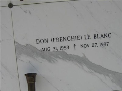 Don "Frenchie" LeBlanc on Sysoon