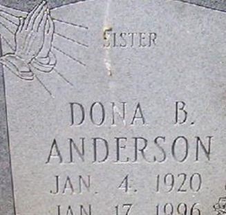 Dona Bee Dick Anderson Miller on Sysoon