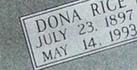 Dona Rice Casey on Sysoon