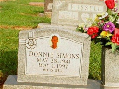 Donald Benson "Donnie" Simons on Sysoon