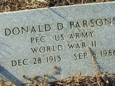 Donald D Parsons on Sysoon