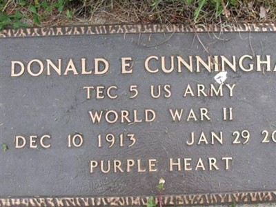 Donald E. Cunningham on Sysoon
