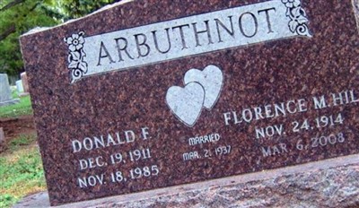 Donald F Arbuthnot on Sysoon