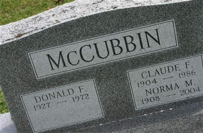 Donald F. McCubbin on Sysoon