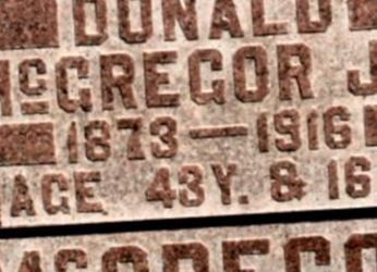 Donald McGregor J.R on Sysoon