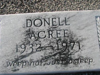 Donell Acree on Sysoon