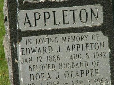 Dora J. Clapper Appleton on Sysoon