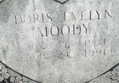 Doris Evelyn Moody on Sysoon