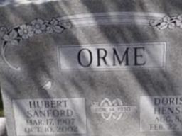 Doris M Hensley Orme on Sysoon