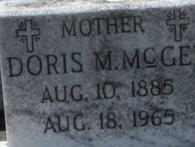 Doris M McGee on Sysoon