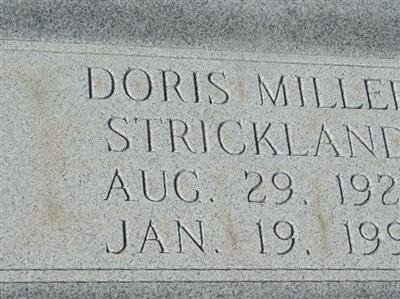 Doris Miller Strickland on Sysoon