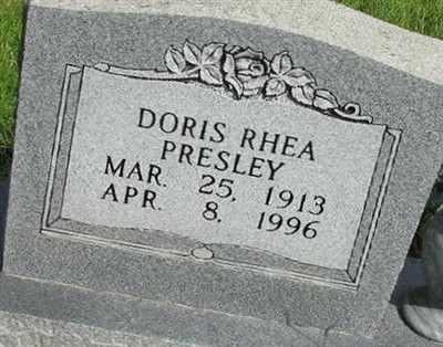 Doris Rhea Presley on Sysoon