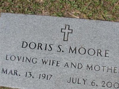 Doris Sanders Moore on Sysoon