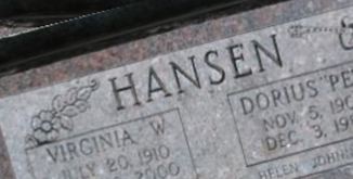 Dorius Hans "Pete" Hansen on Sysoon