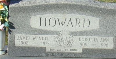 Dorotha Ann Davis Howard on Sysoon