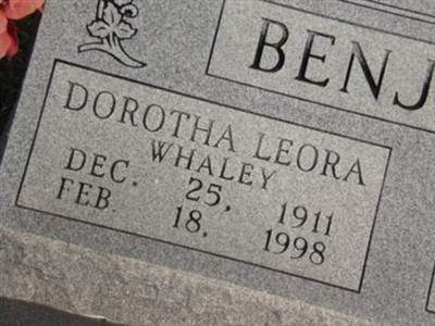 Dorotha Leora Whaley Benjamin on Sysoon