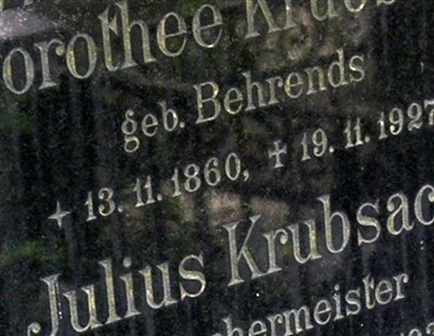 Dorothee Behrends Krubsack on Sysoon