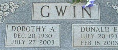 Dorothy A. Gwin on Sysoon