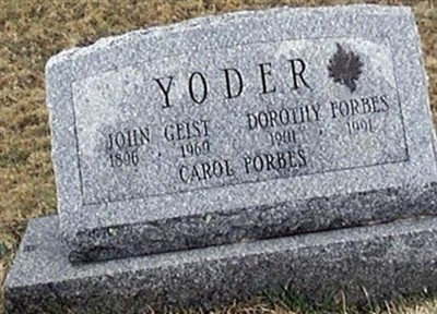 Dorothy Forbes Yoder on Sysoon