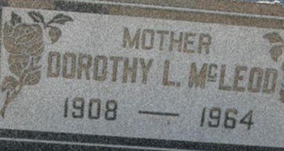 Dorothy L McLeod on Sysoon