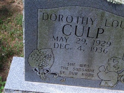 Dorothy Lou Culp on Sysoon