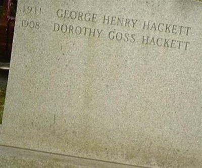 Dorothy Louise Goss Hackett on Sysoon