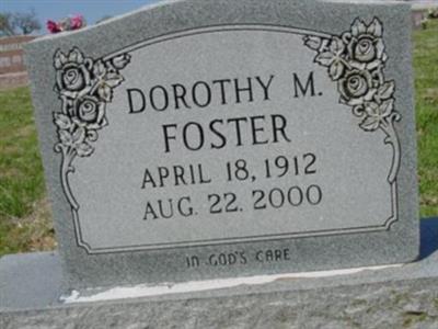 Dorothy M Foster on Sysoon