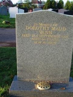 Dorothy Maud Vann on Sysoon