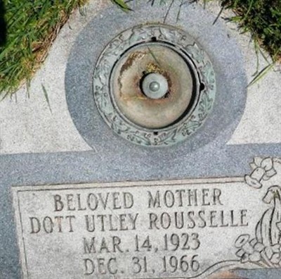 Dott Irene Utley Rousselle on Sysoon